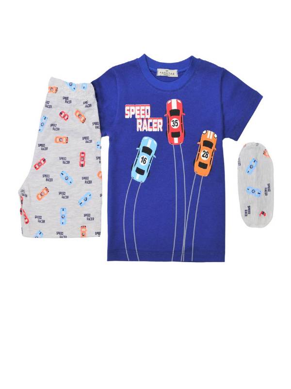 Παιδική Πυτζάμα Mπλε για Αγόρι Hashtag