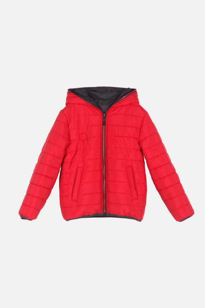 2496205_BLACK-RED_02 Μπουφάν Joyce 2496205 κόκκινο - μαύρο