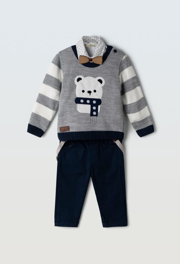 3601 Σετ 3τεμ Hashtag 243601 γκρι