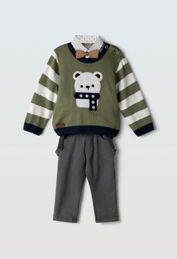 3601.3 Σετ 3τεμ Hashtag 243601 χακί