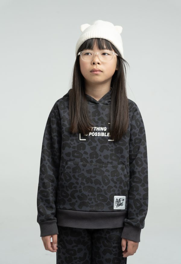 3084.3 Σετ φόρμα Ebita 243084 ανθρακί-μαύρο λέοπαρ