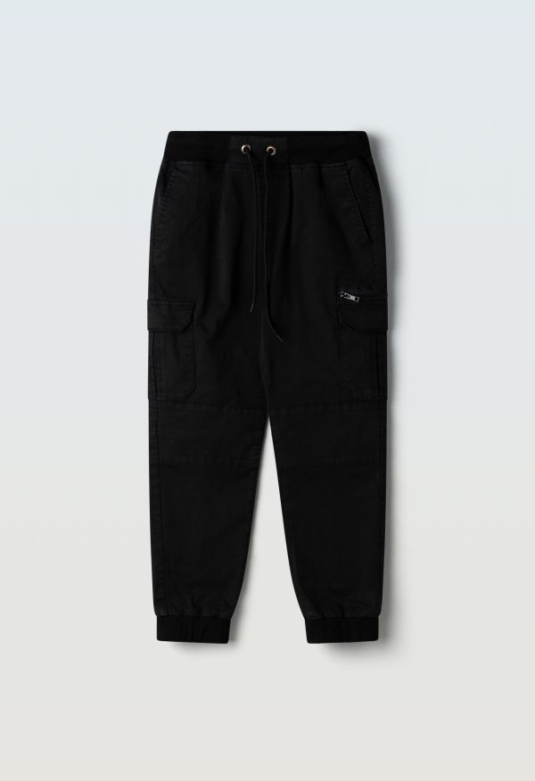 3745 Παντελόνι cargo Hashtag 243745 μαύρο