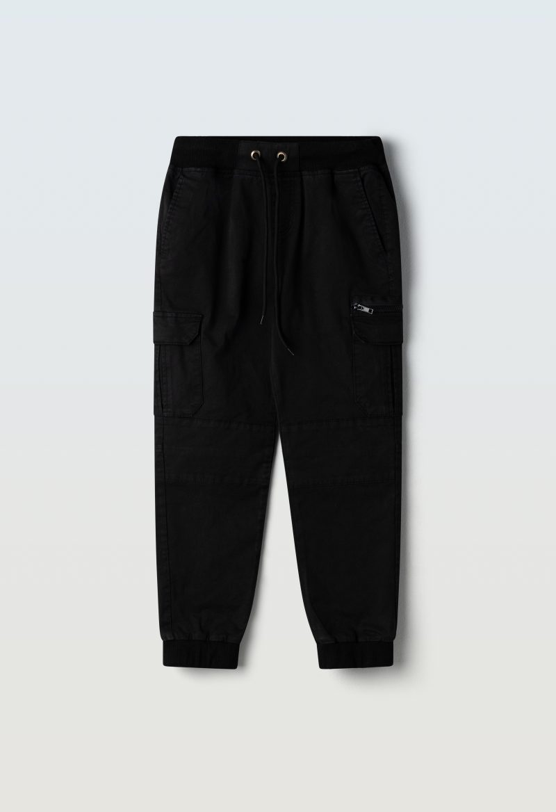 3745 Παντελόνι cargo Hashtag 243745 μαύρο