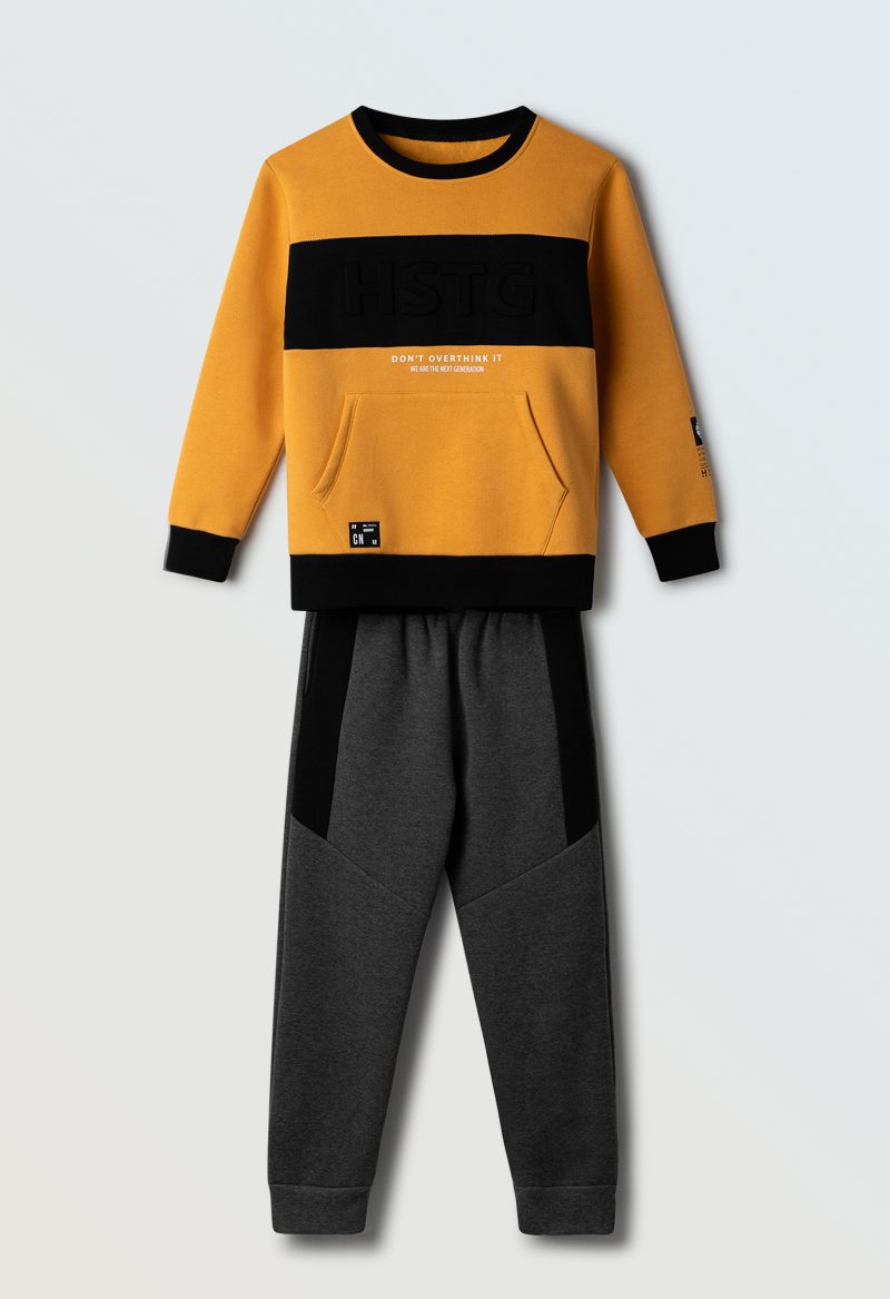 3757.4 Σετ φόρμα Hashtag 243757 μουσταρδί