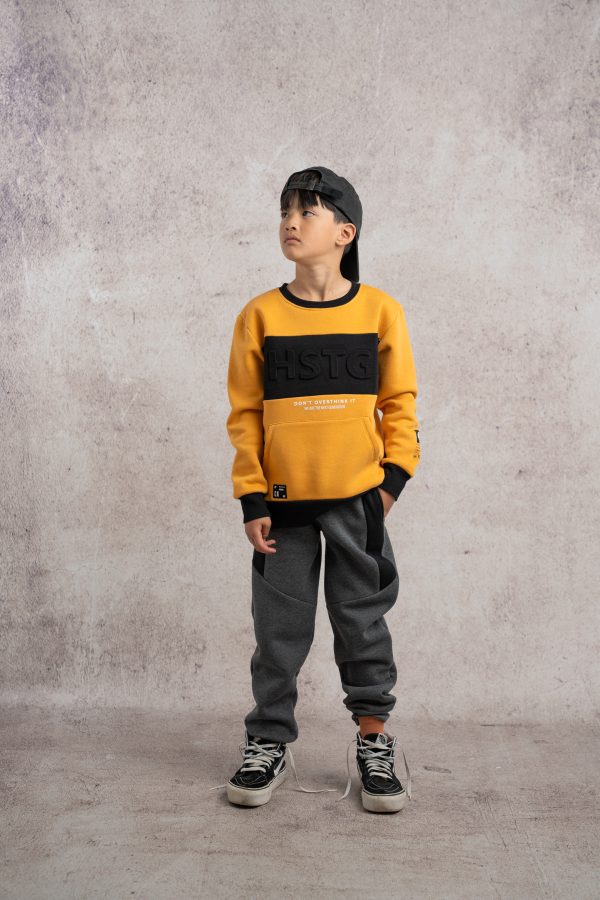 3757.8 Σετ φόρμα Hashtag 243757 μουσταρδί