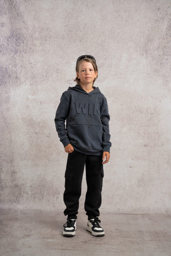 3759.3 Σετ φόρμα Hashtag 243759 ανθρακί