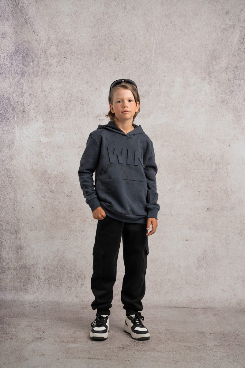 3759.3 Σετ φόρμα Hashtag 243759 ανθρακί