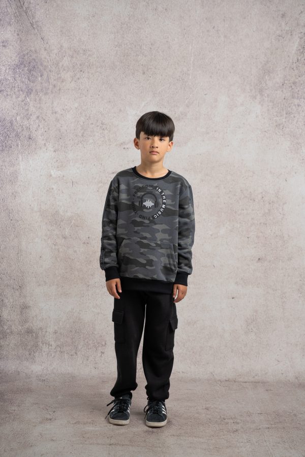 3762.4 Σετ φόρμα Hashtag 243762 ανθρακί