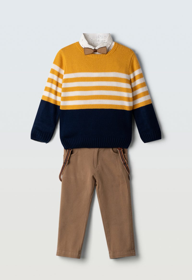 3839 Σετ 3τεμ Hashtag 243839 μουσταρδί