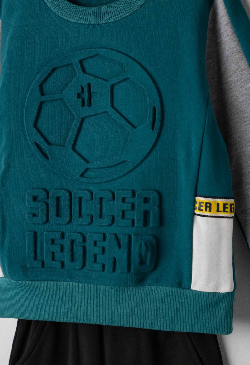 Σετ φόρμα Hashtag 243848 πετρόλ