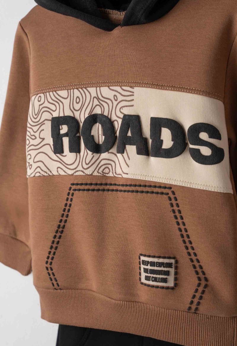 Σετ φόρμα Hashtag 243853 καφέ