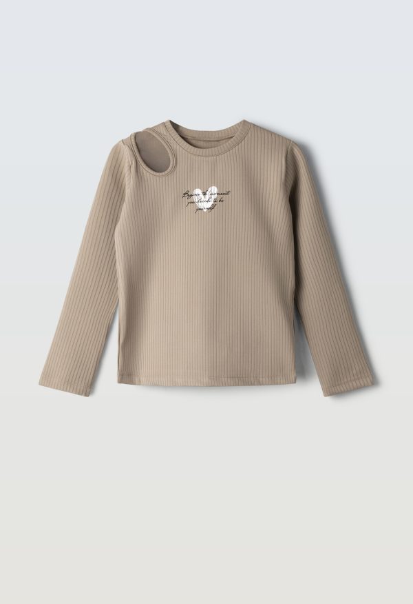 Μπλούζα ριπ Ebita 255015 μπεζ