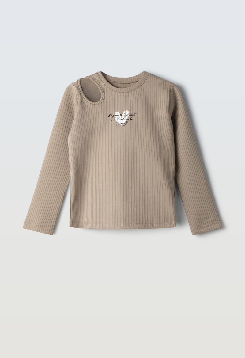 Μπλούζα ριπ Ebita 255015 μπεζ