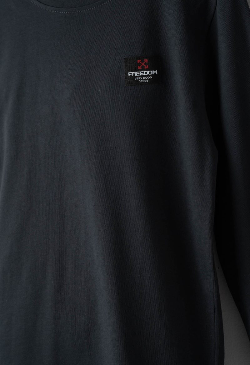 Μπλούζα Hashtag 255710 ανθρακί