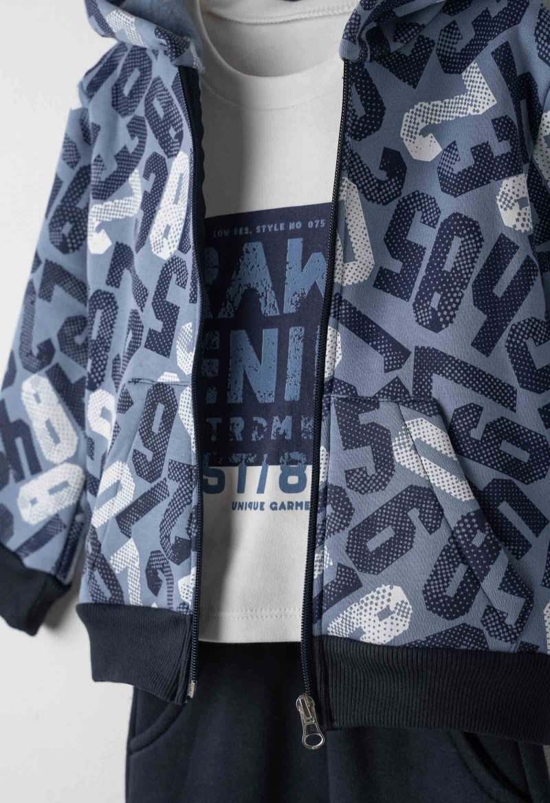 5810.1 Σετ 3τεμ Hashtag 255810 μπλε