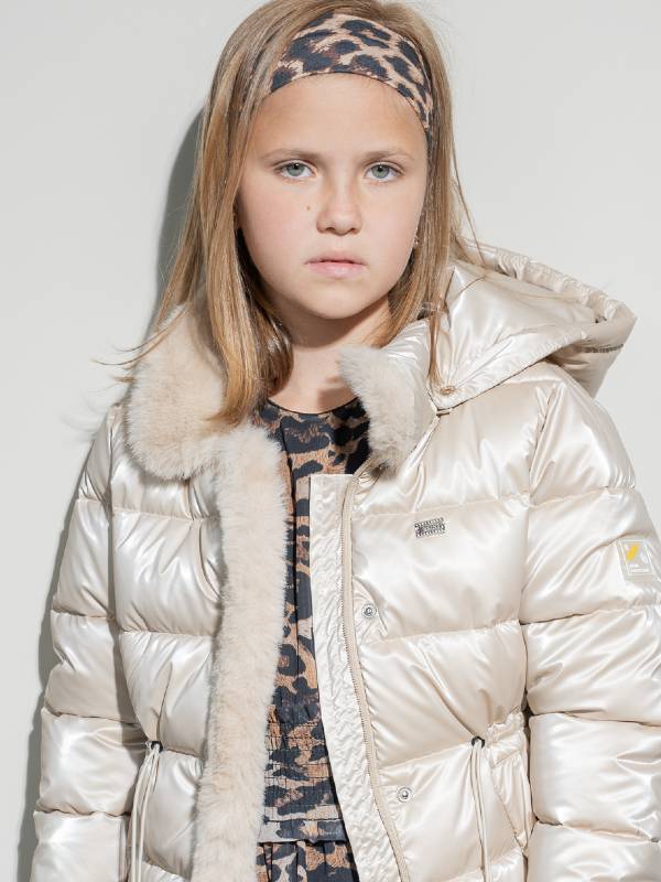 Μπουφάν Ebita 255051μπεζ-χρυσό