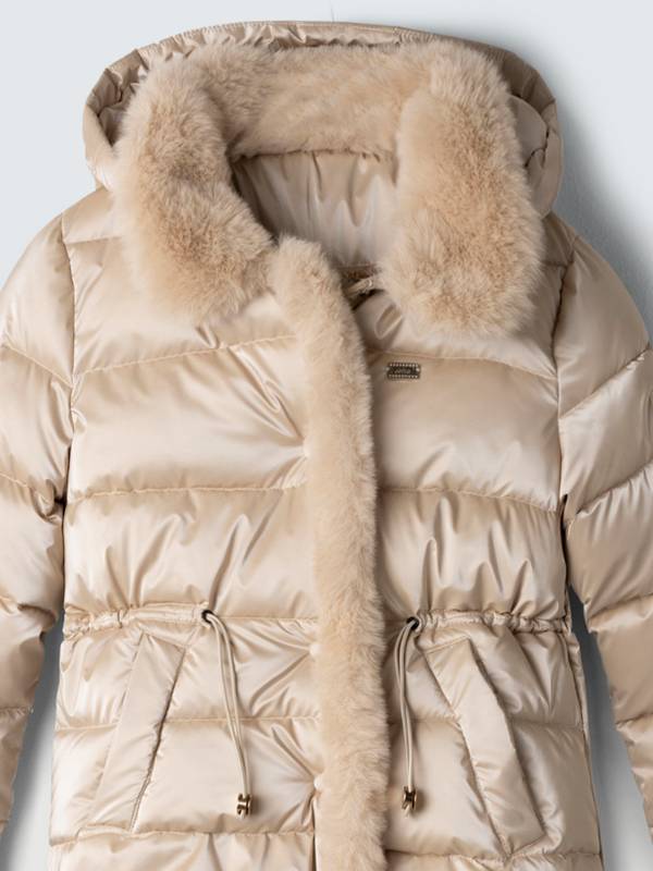 5051-2 Μπουφάν Ebita 255051μπεζ-χρυσό