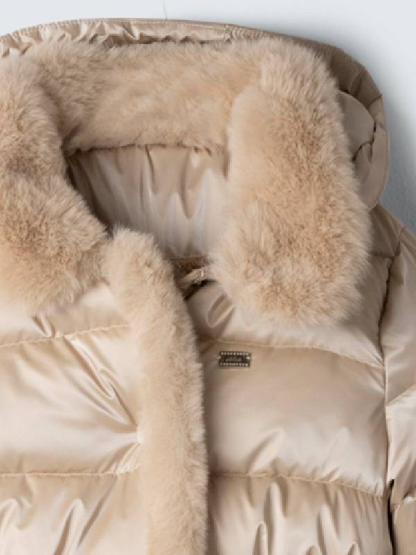 5051-3 Μπουφάν Ebita 255051μπεζ-χρυσό