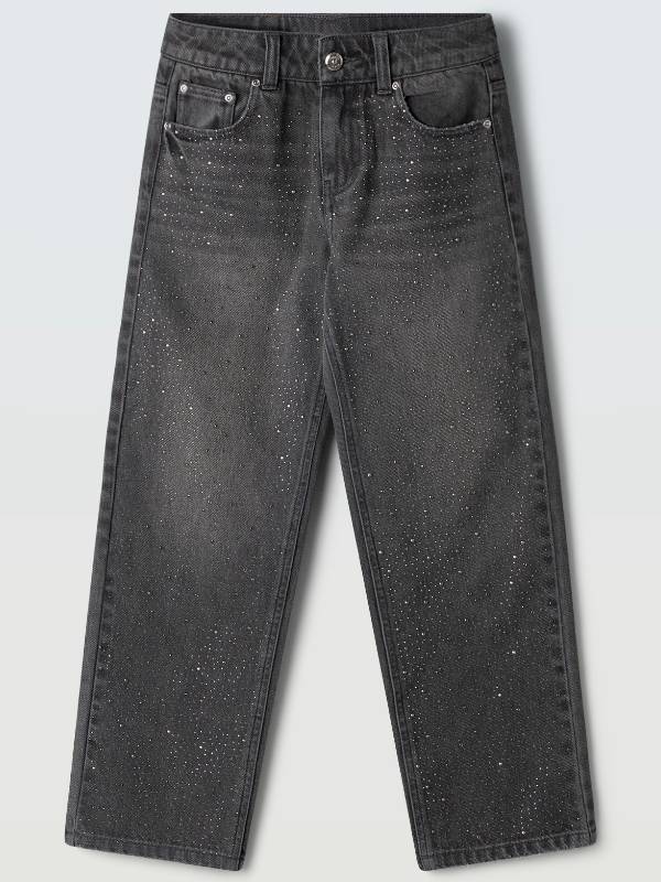 Παντελόνι τζιν Ebita 255065 μαύρο