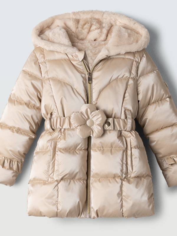 Μπουφάν EBITA 255203 μπεζ-χρυσό