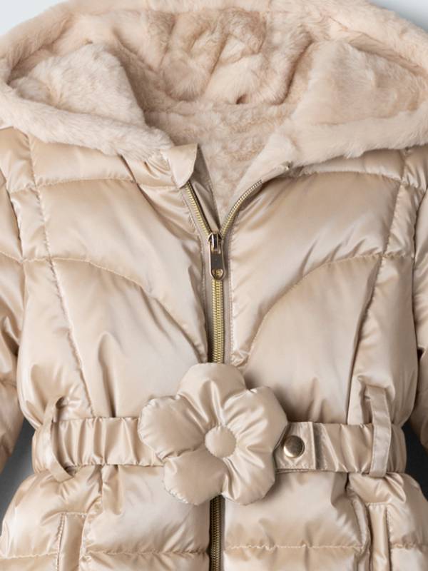 Μπουφάν EBITA 255203 μπεζ-χρυσό