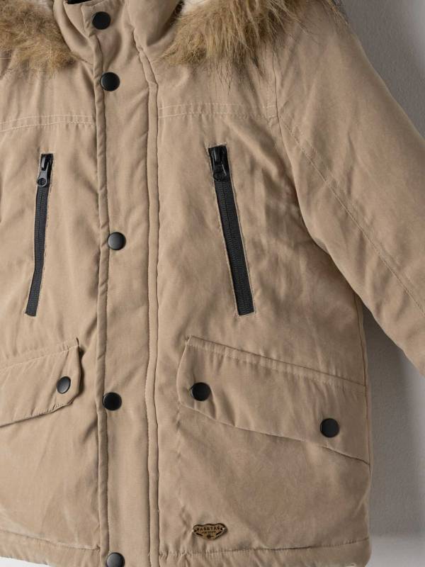 5821-3 Μπουφάν Hashtag 255821 μπεζ